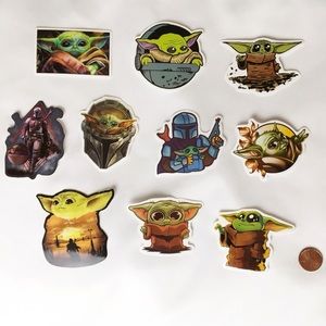➕Set of The Child / The Mandalorian / Grogu / Star Wars Vinyl Stickers